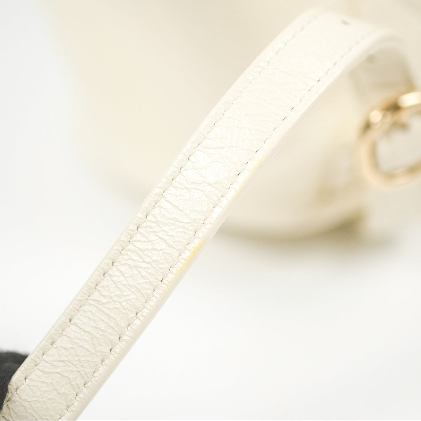 Chanel Quilted Small Duma Drawstring Backpack Ivory White Calfskin Gold Hardware