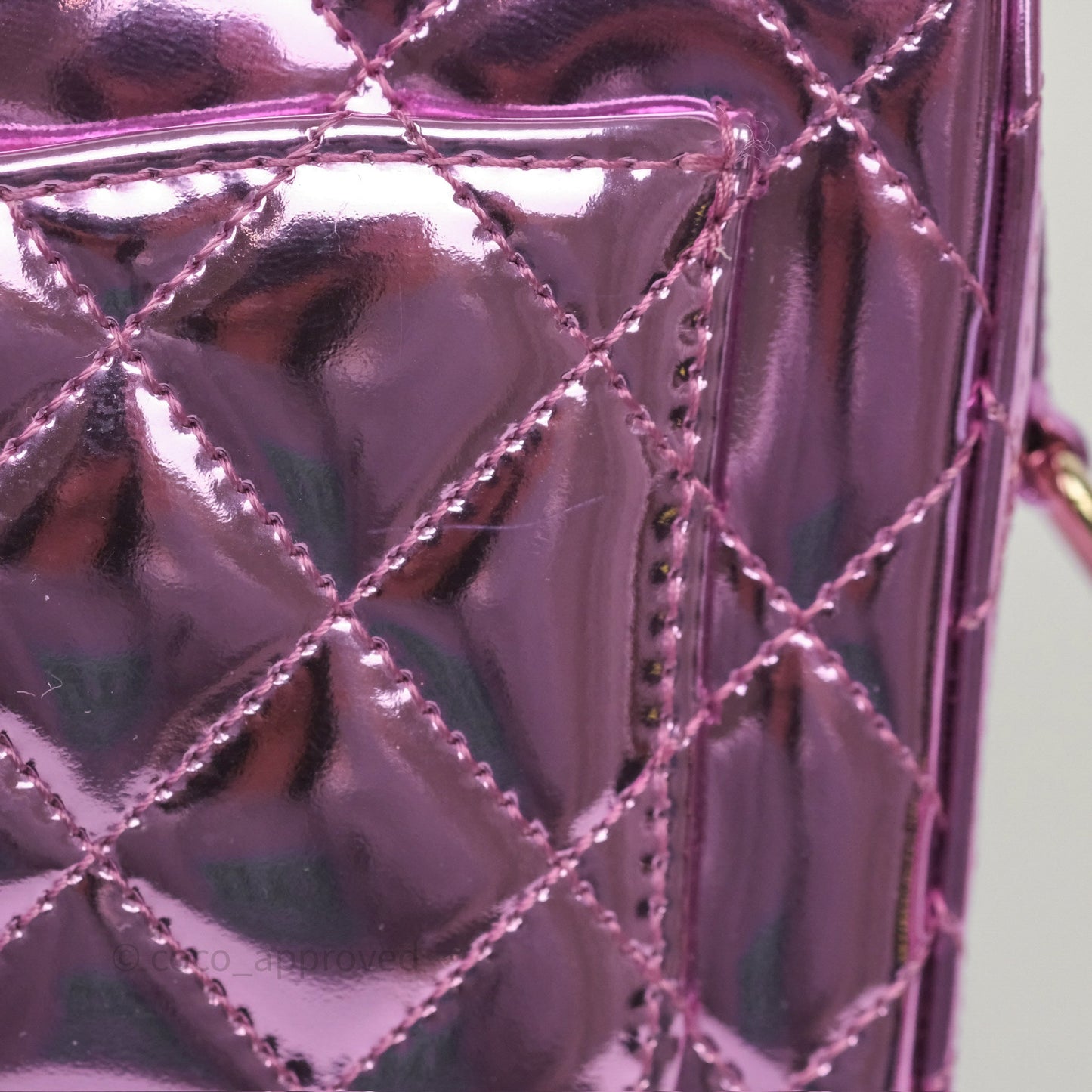 Chanel Hollywood Boulevard Flap with Star Coin Purse Lilac Pink Metallic Mirror Calfskin 24C