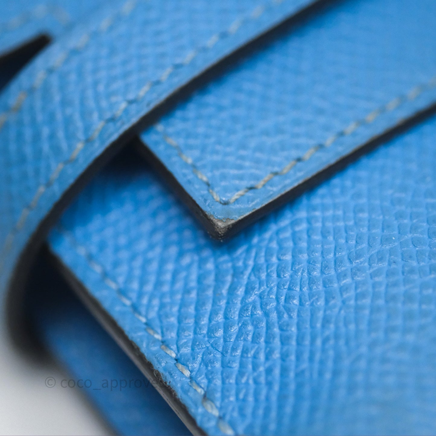 Hermès Kelly Depliant Wallet Blue Epsom Gold Hardware