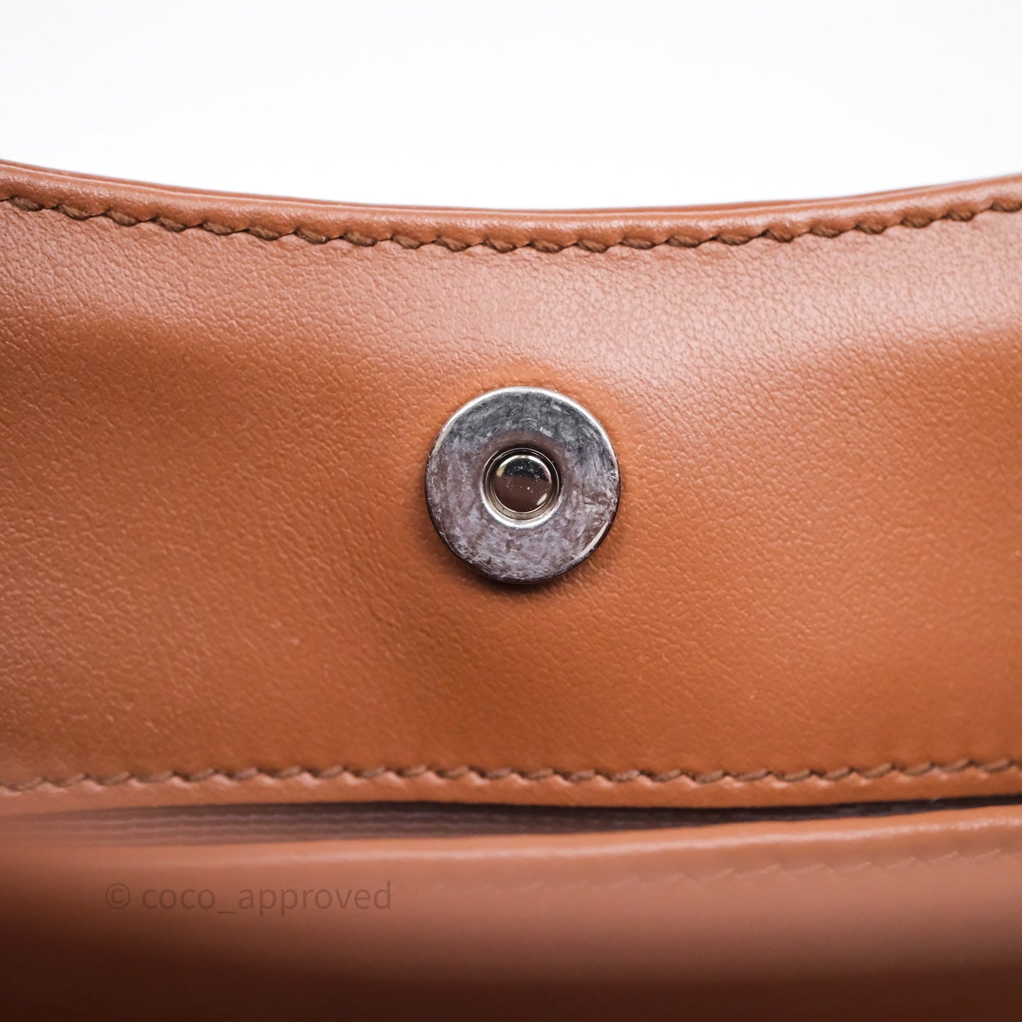 Prada Cleo Brushed Leather Shoulder Bag Brown