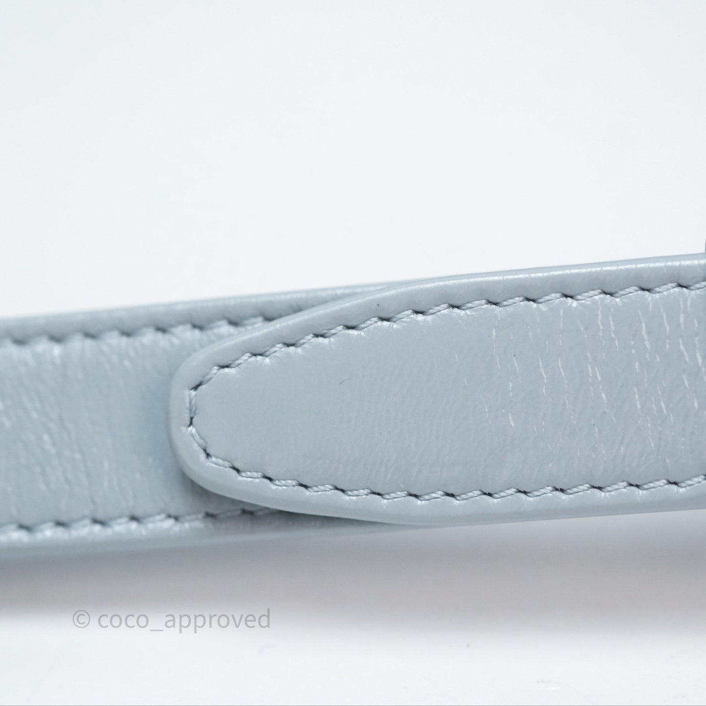 Chanel Small Gabrielle Hobo Quilted Light Blue Aged Calfskin