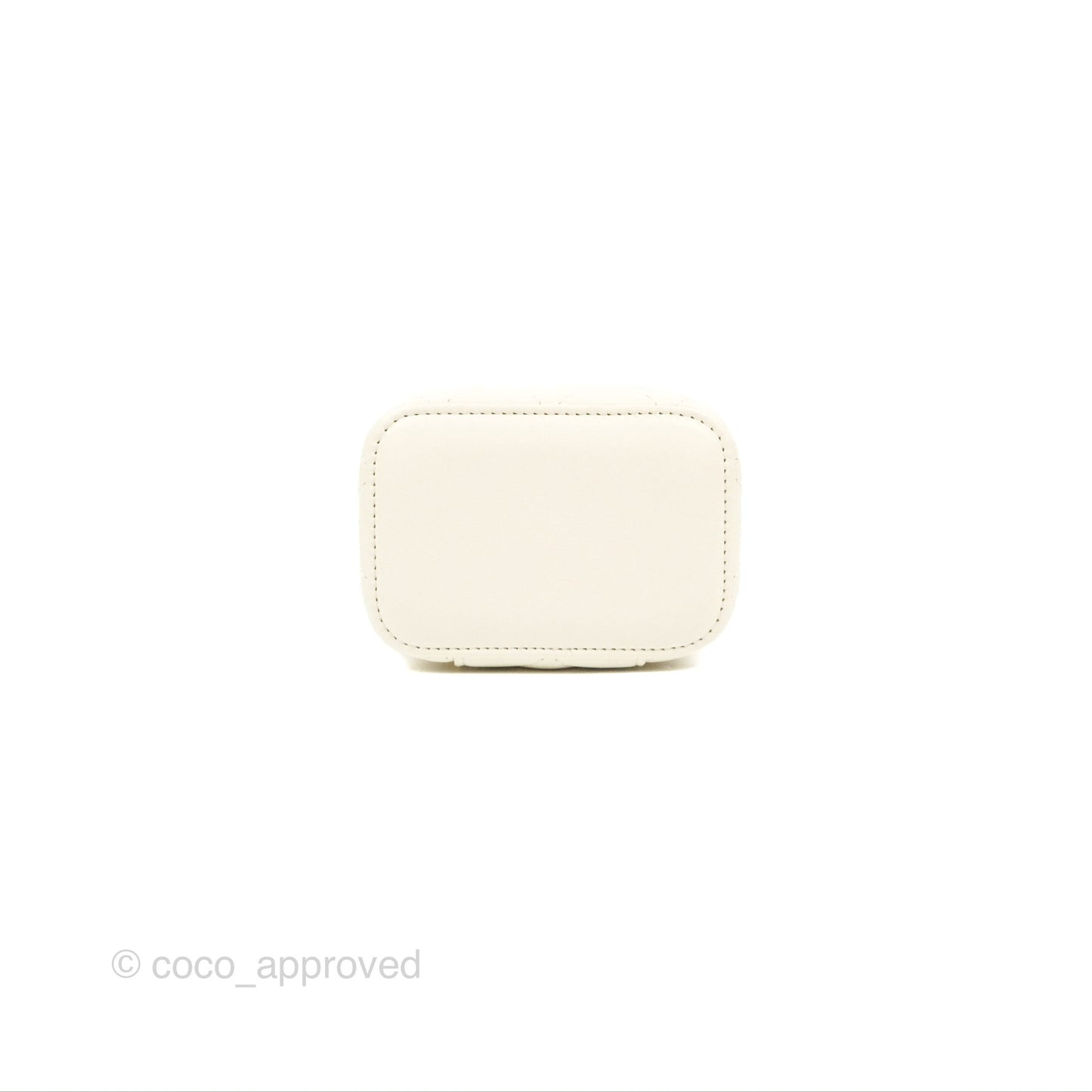 Chanel Mini Pearl Crush Vanity With Chain White Gold Hardware