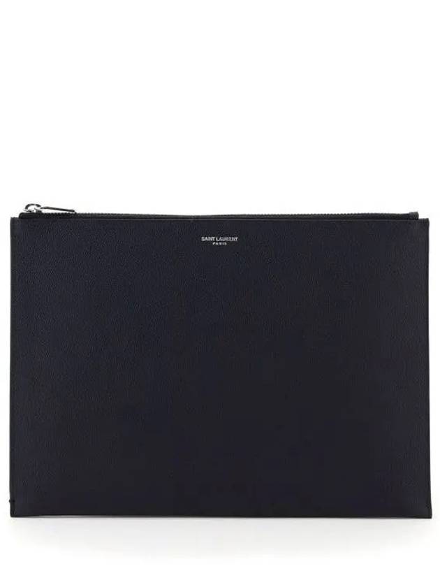 Luxury Saint Laurent Classic Tablet Clutch Bag Black