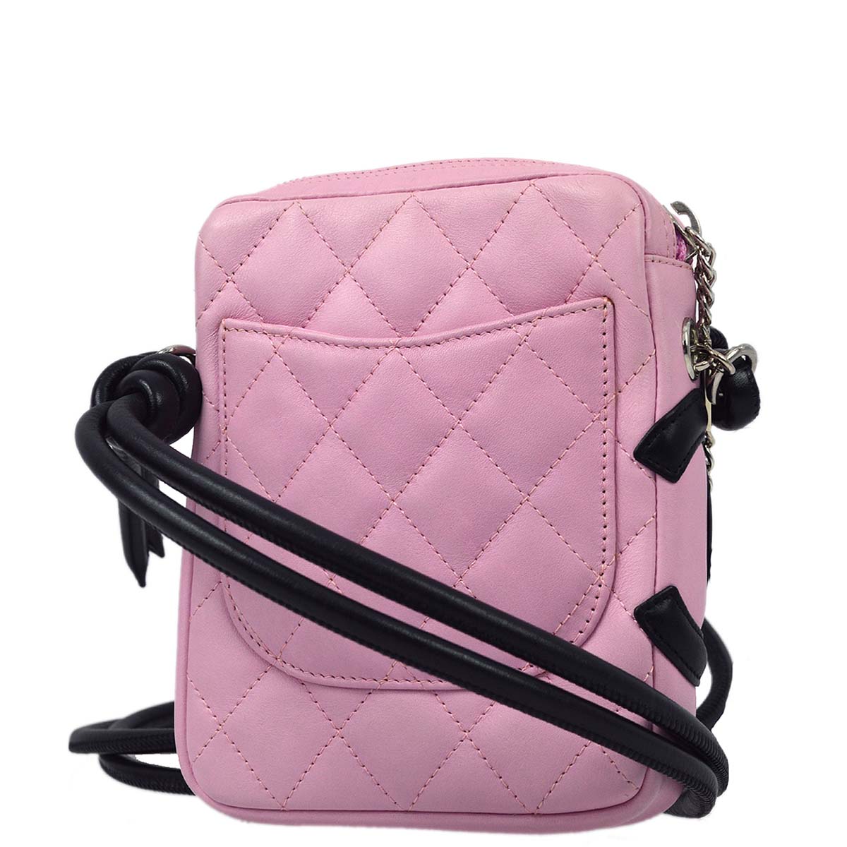 Luxury Chanel 2003-2004 Pink Calfskin Cambon Ligne Shoulder Bag 13
