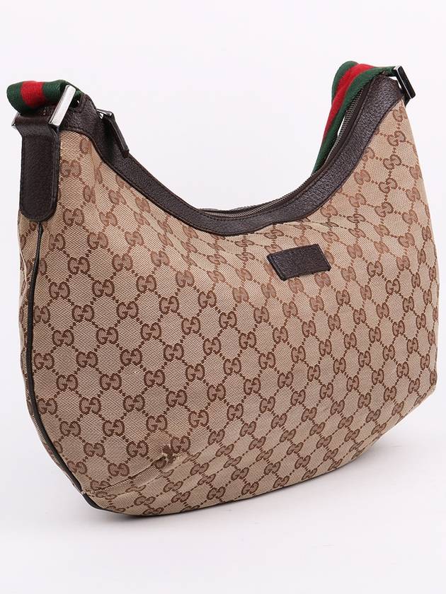 Luxury Gucci Trending 2025 GG fabric three stripe large hobo shoulder bag 189752