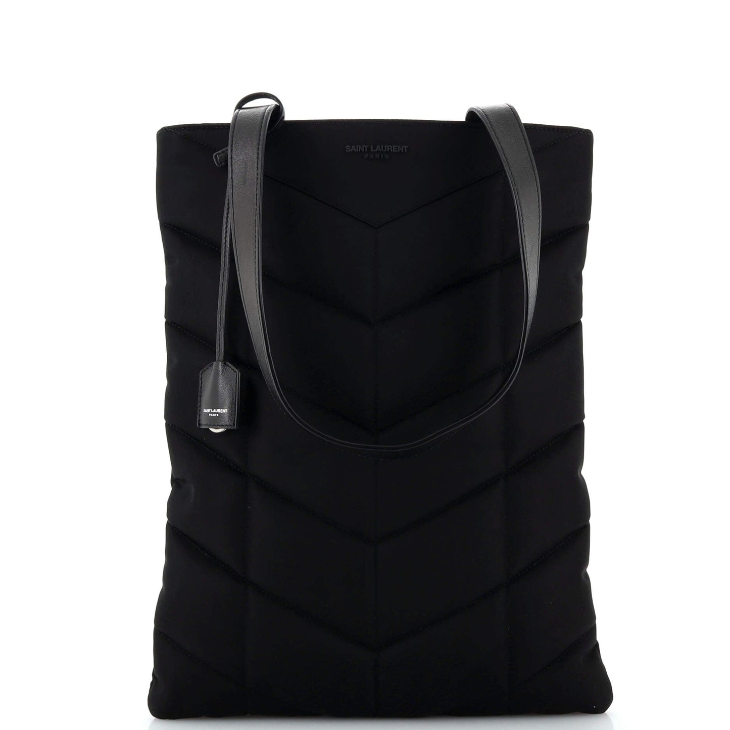 Luxury Saint Laurent Puffer Tote Nylon Tall