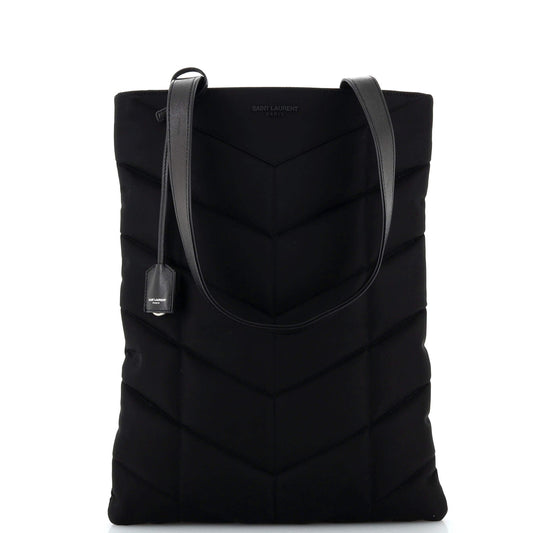 Luxury Saint Laurent Puffer Tote Nylon Tall