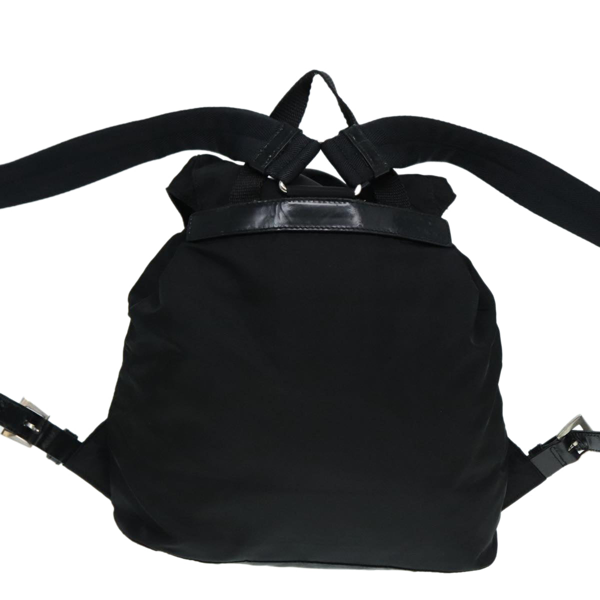 Luxury Prada Backpack Nylon Black Silver  89036