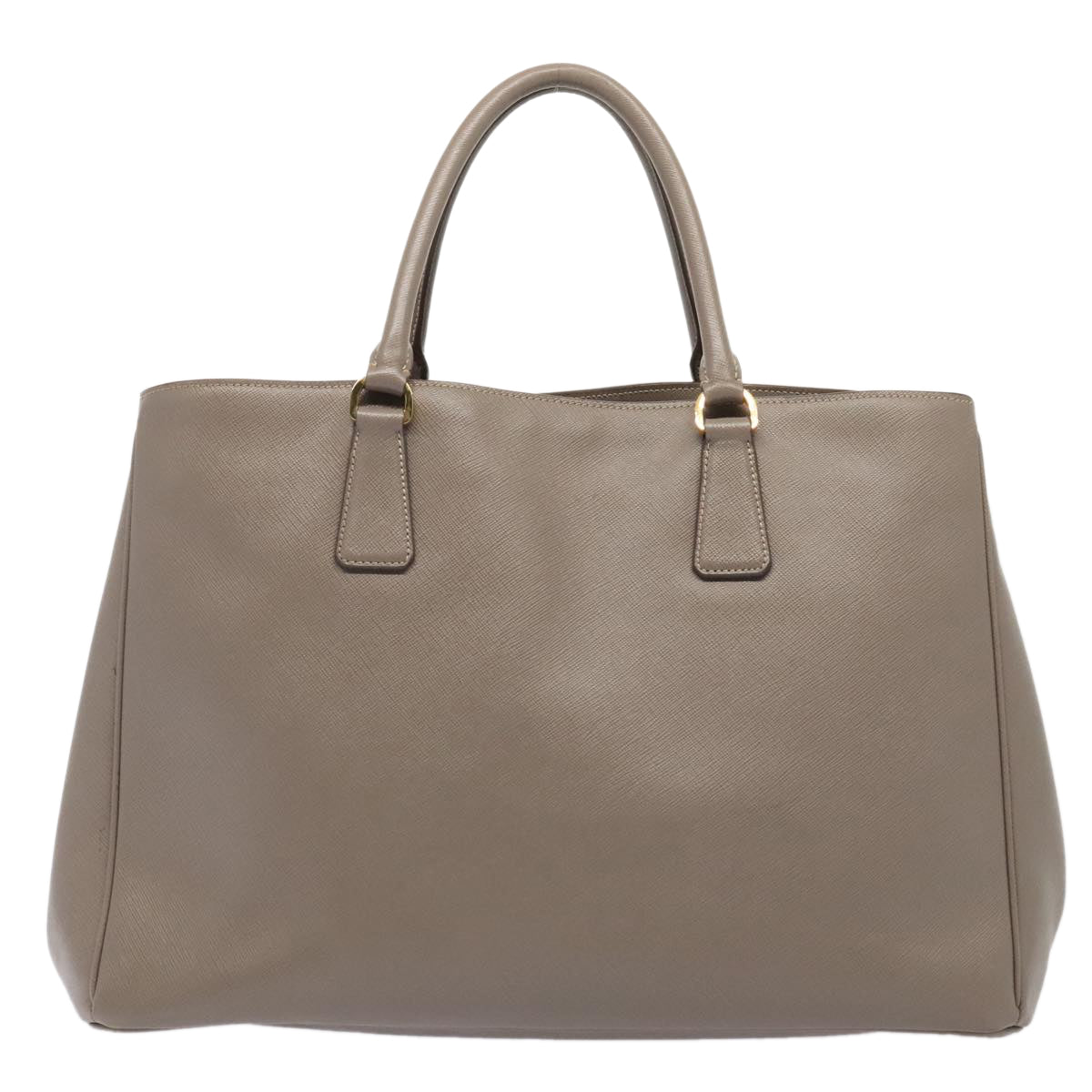 Luxury Prada Hand Bag Safiano leather Beige Gold  89037
