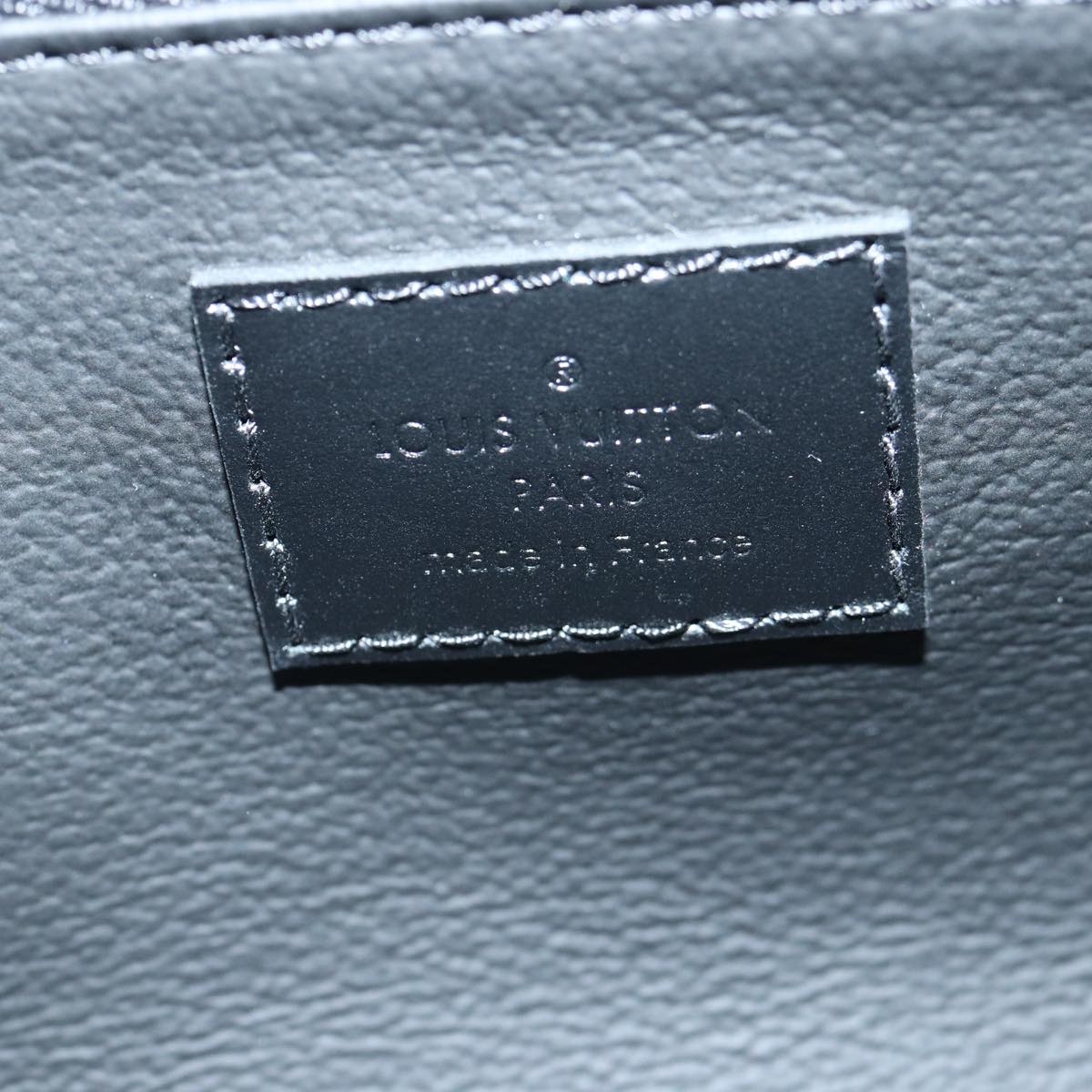 LOUIS VUITTON Monogram Eclipse Reverse Dopp Kit Bag Turquoise M11482 89059SA