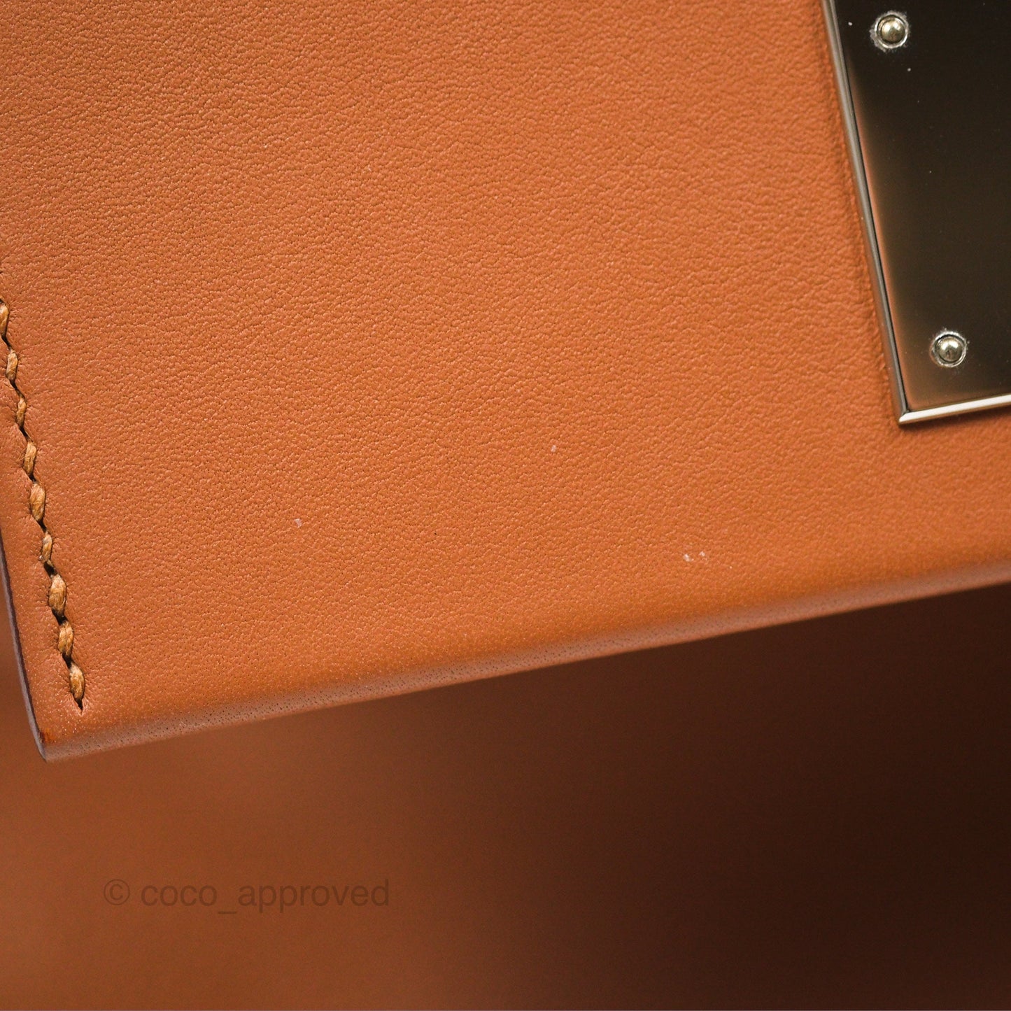 Hermès 24/24 21 Mini Gold 37 Evercolor/ Swift Palladium Hardware