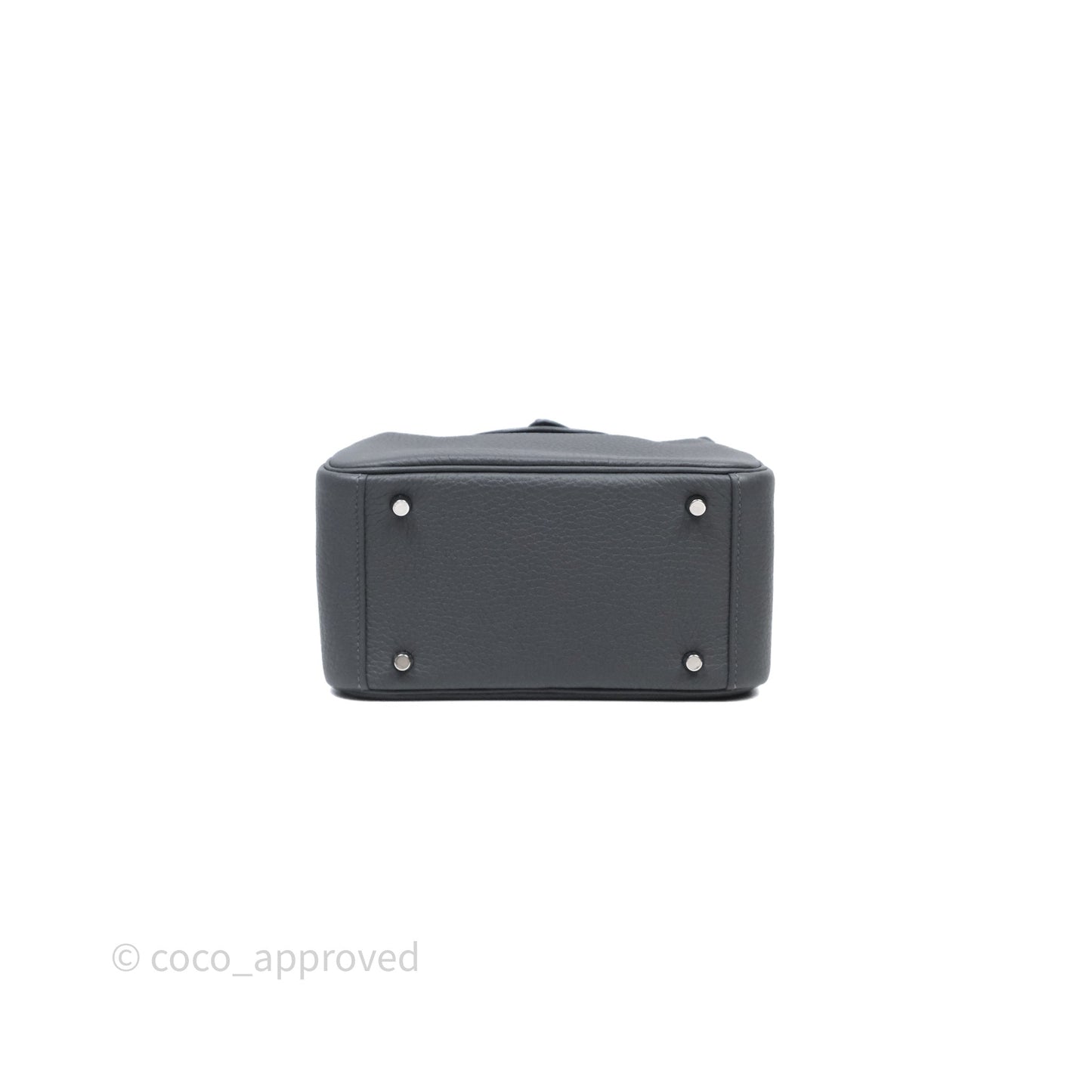 Hermès Mini Lindy II 85 Ardoise Clemence Palladium Hardware