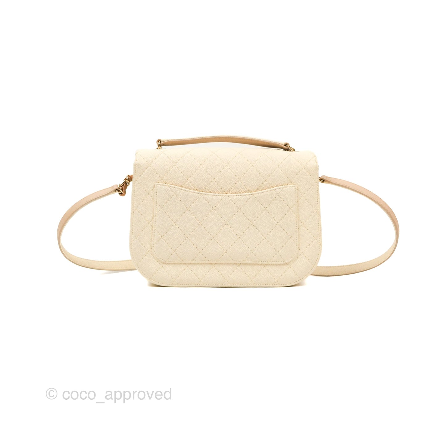Chanel Medium CC Cuba Flap Bag Ivory Caviar Light Gold Hardware