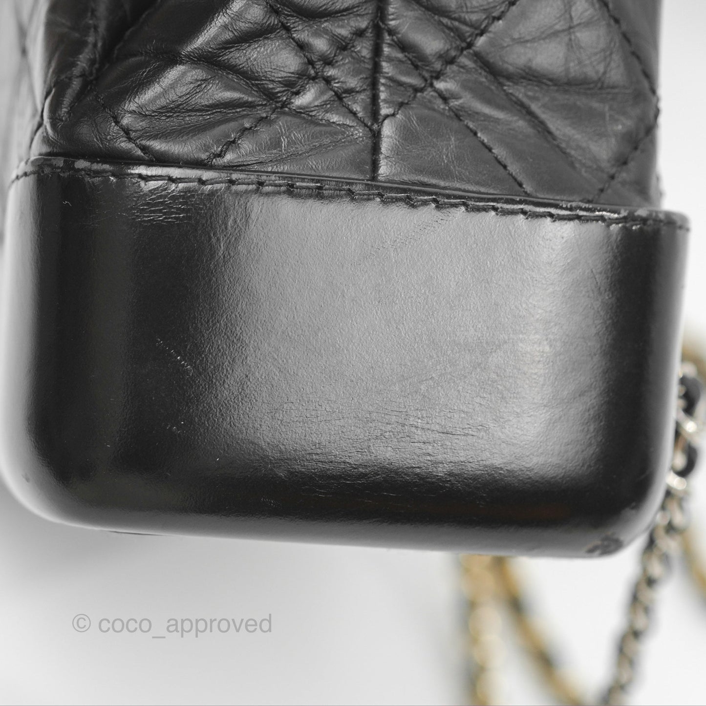 Chanel Small Gabrielle Backpack Black Aged Calfskin