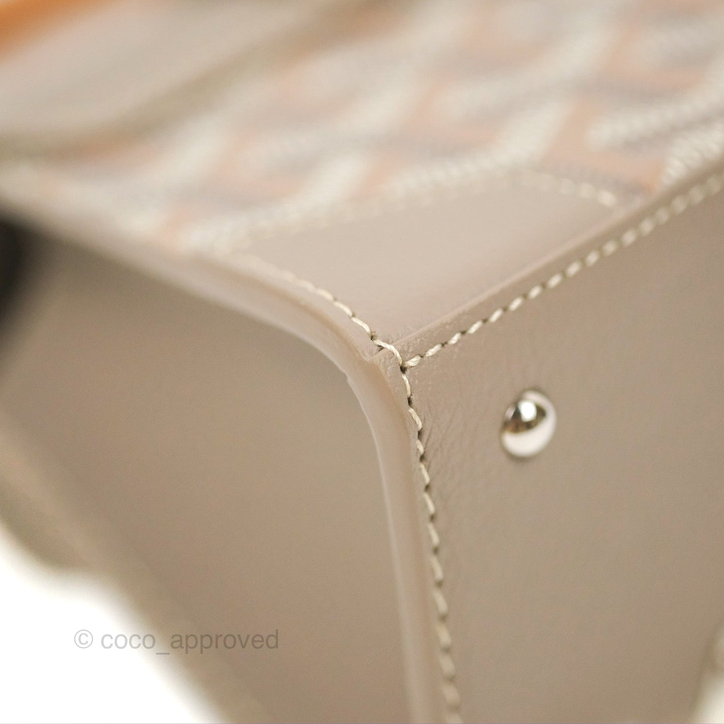 Goyard Saïgon Structuré Nano Bag Grege Silver Hardware