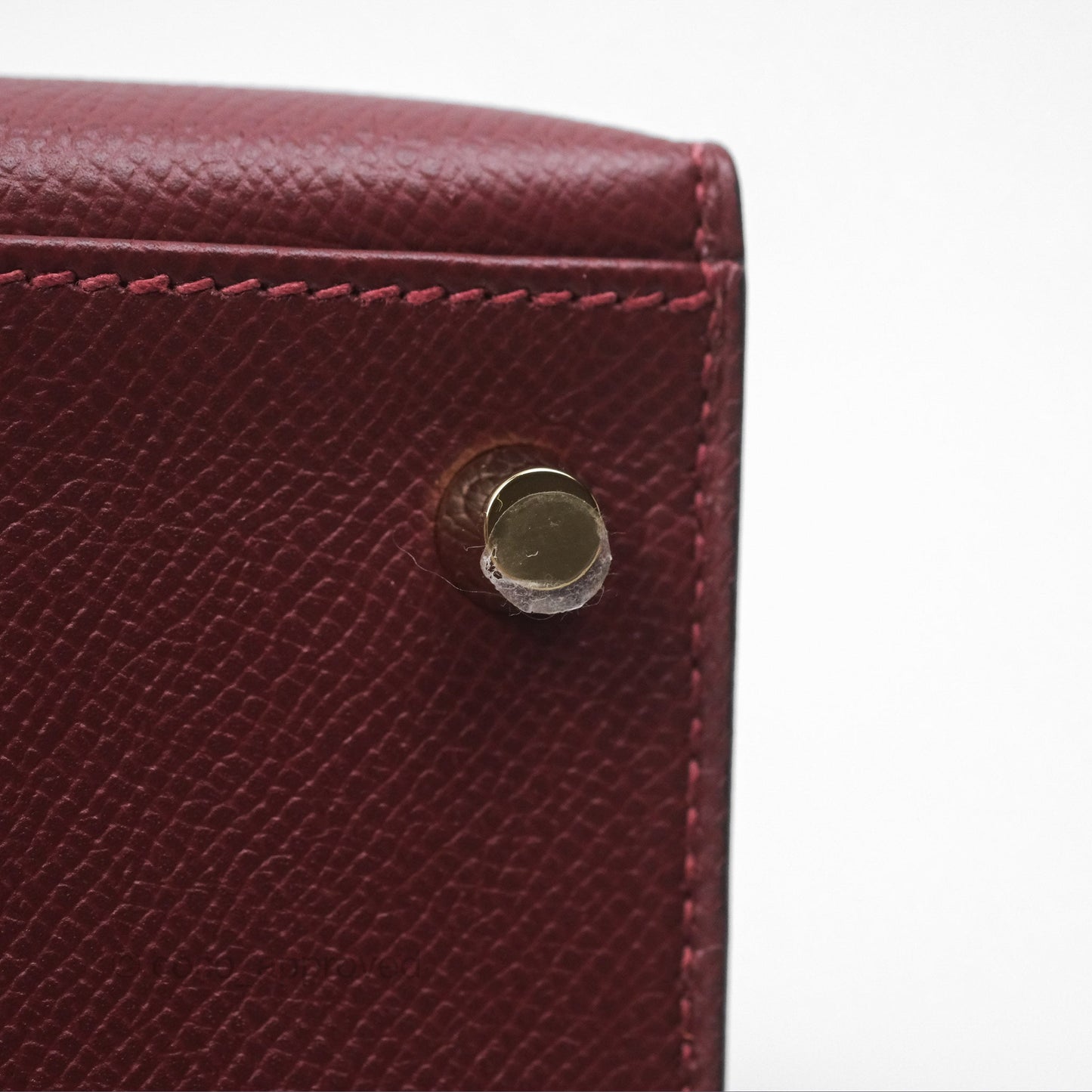 Hermès Kelly 28 Sellier Rouge Epsom Gold Hardware