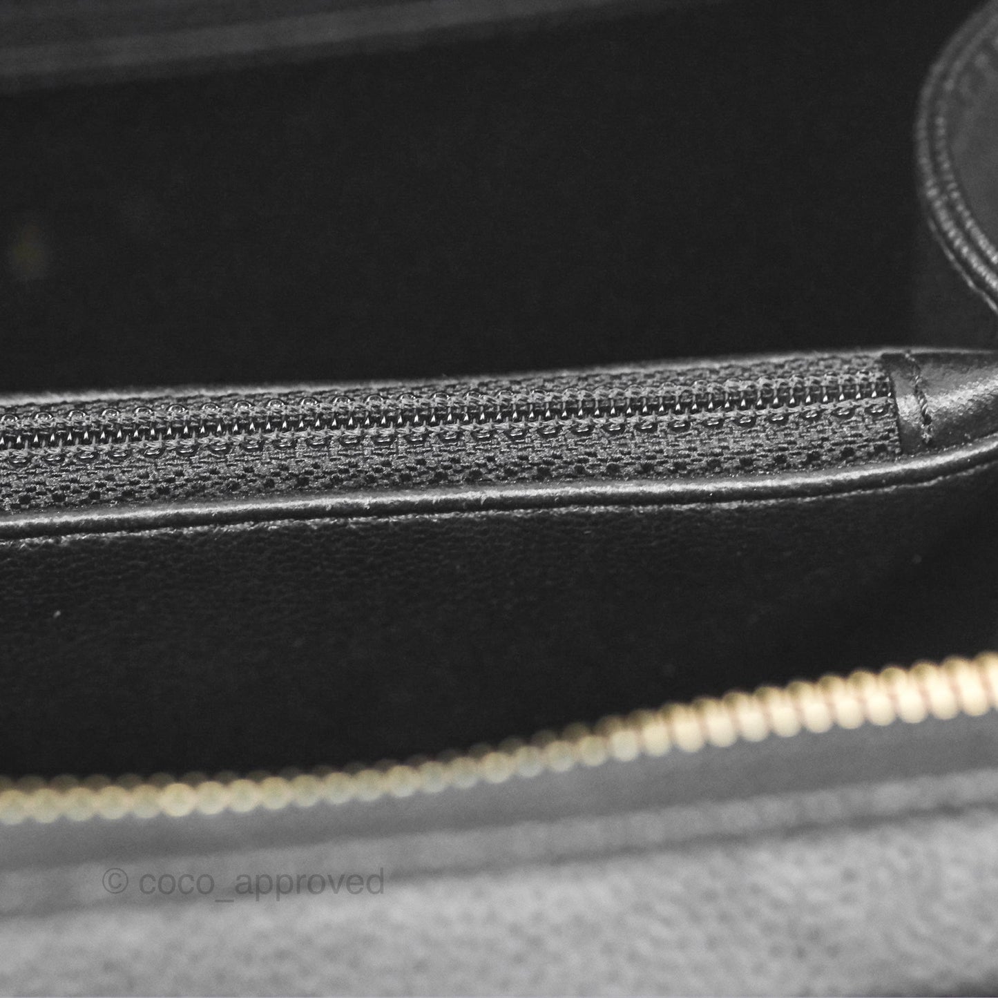 Chanel Quilted Medium CC Filigree Vanity Case Black Caviar Aged Gold Hardware