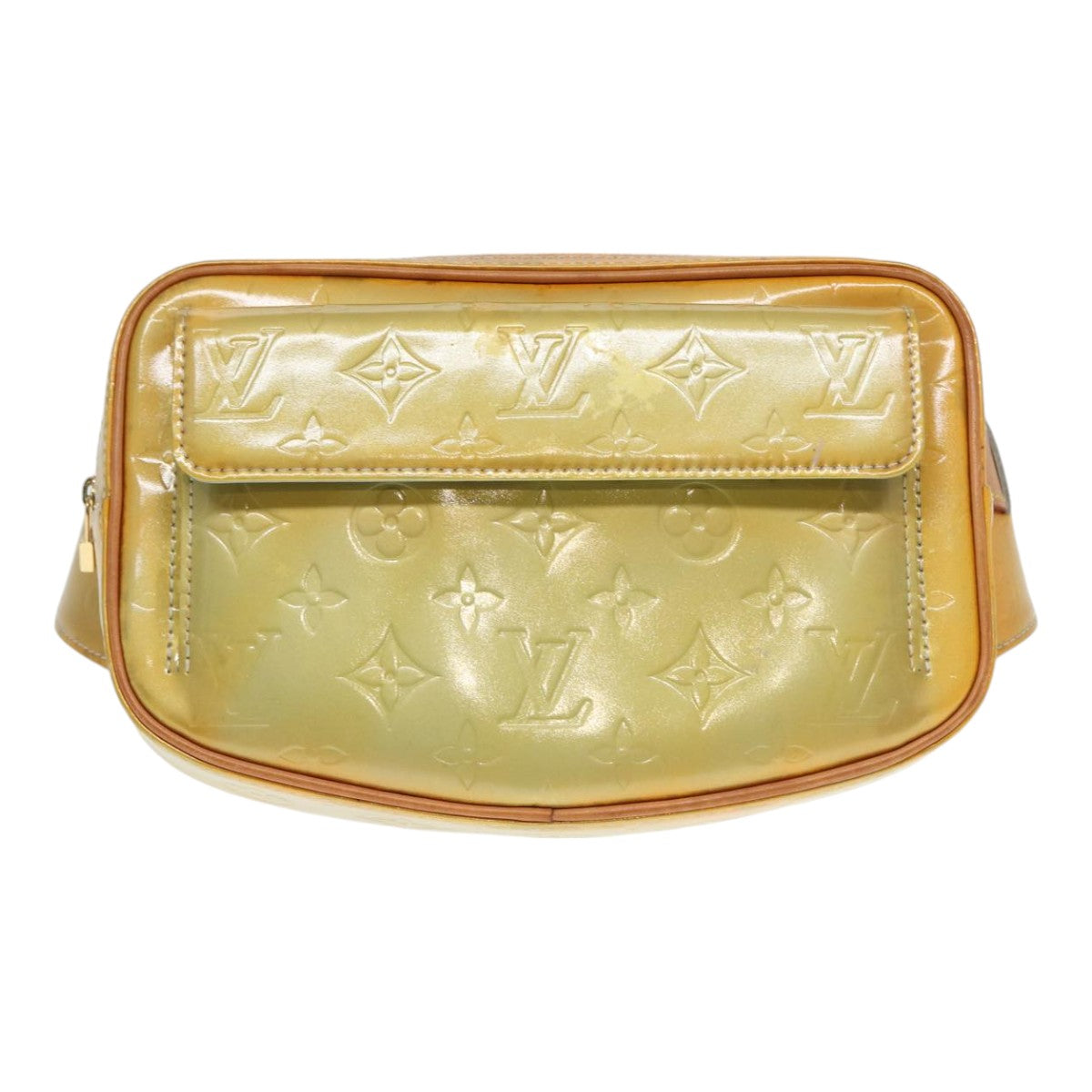 LOUIS VUITTON Monogram Vernis Fulton Waist bag Gris M91041 LV 89189