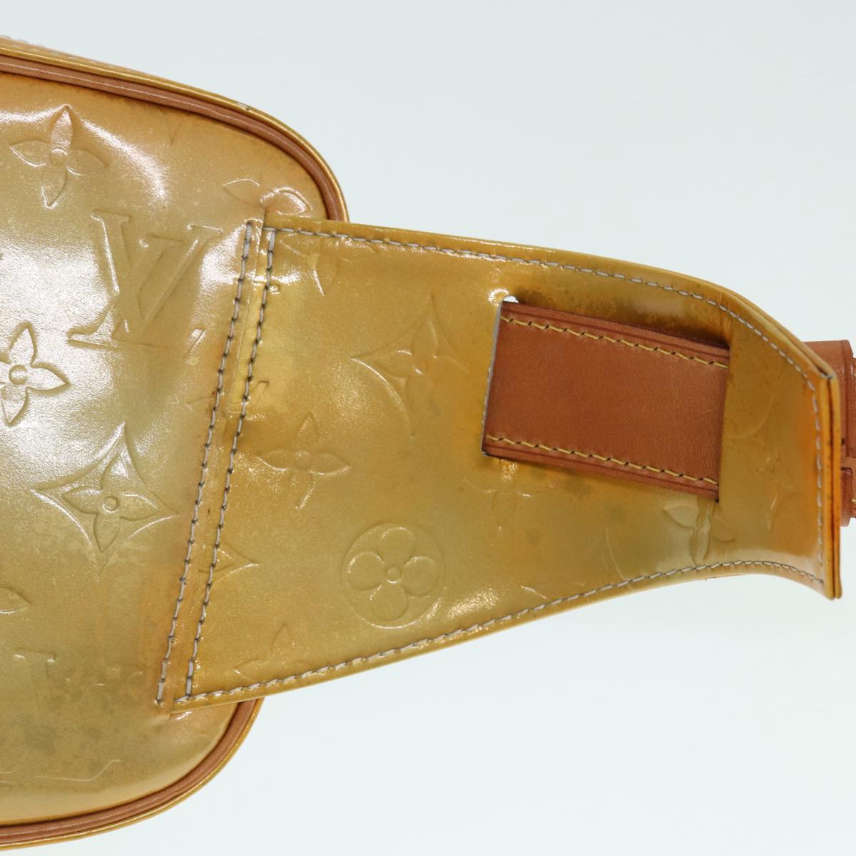 LOUIS VUITTON Monogram Vernis Fulton Waist bag Gris M91041 LV 89189
