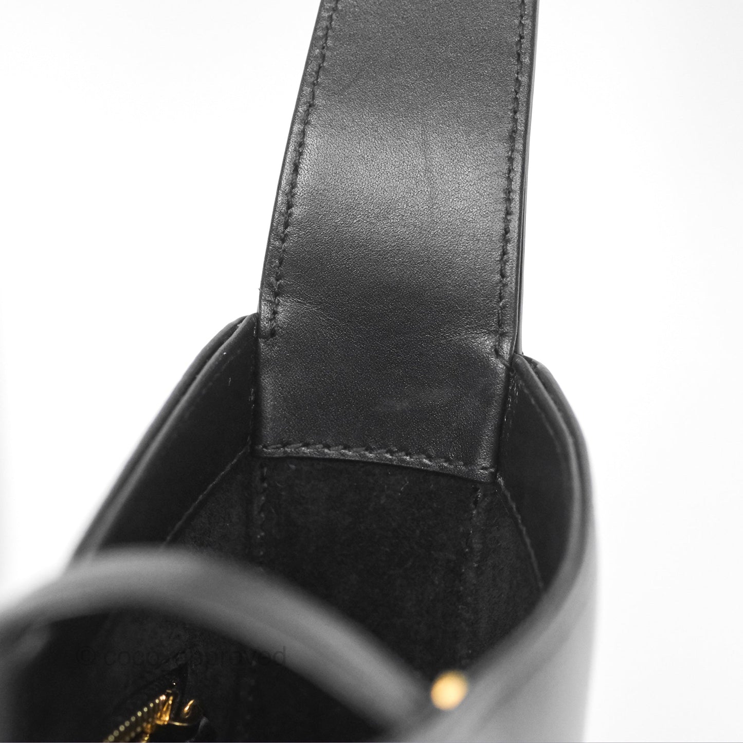 Saint Laurent ‘Le 5 a 7’ Hobo Bag Black Smooth Calfskin