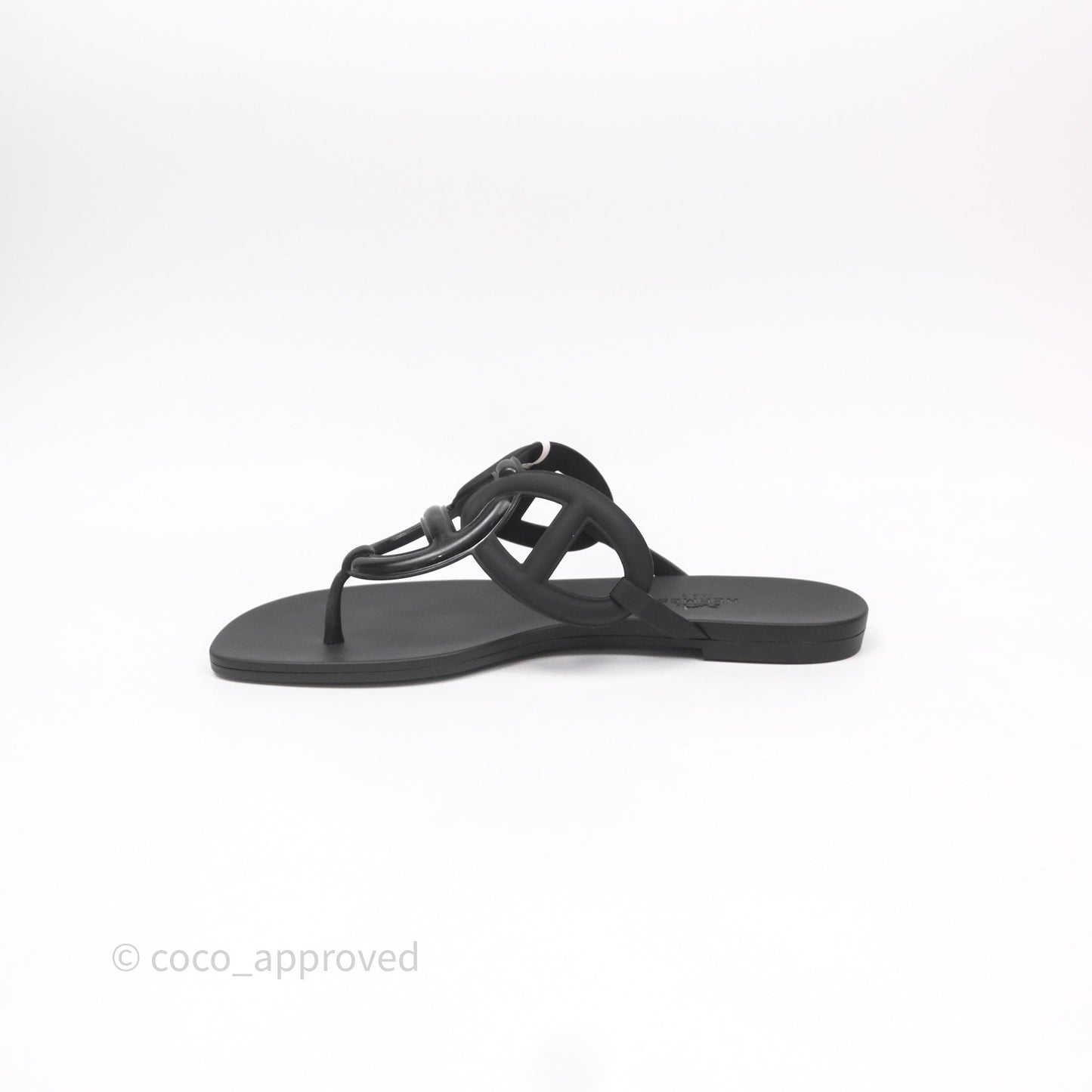 Hermes Egerie Sandal Noir Size 37