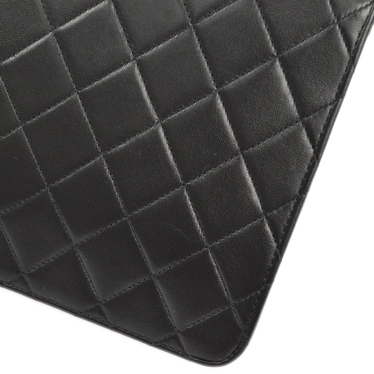 Chanel Black Lambskin Turnlock Small Half Flap Shoulder Bag