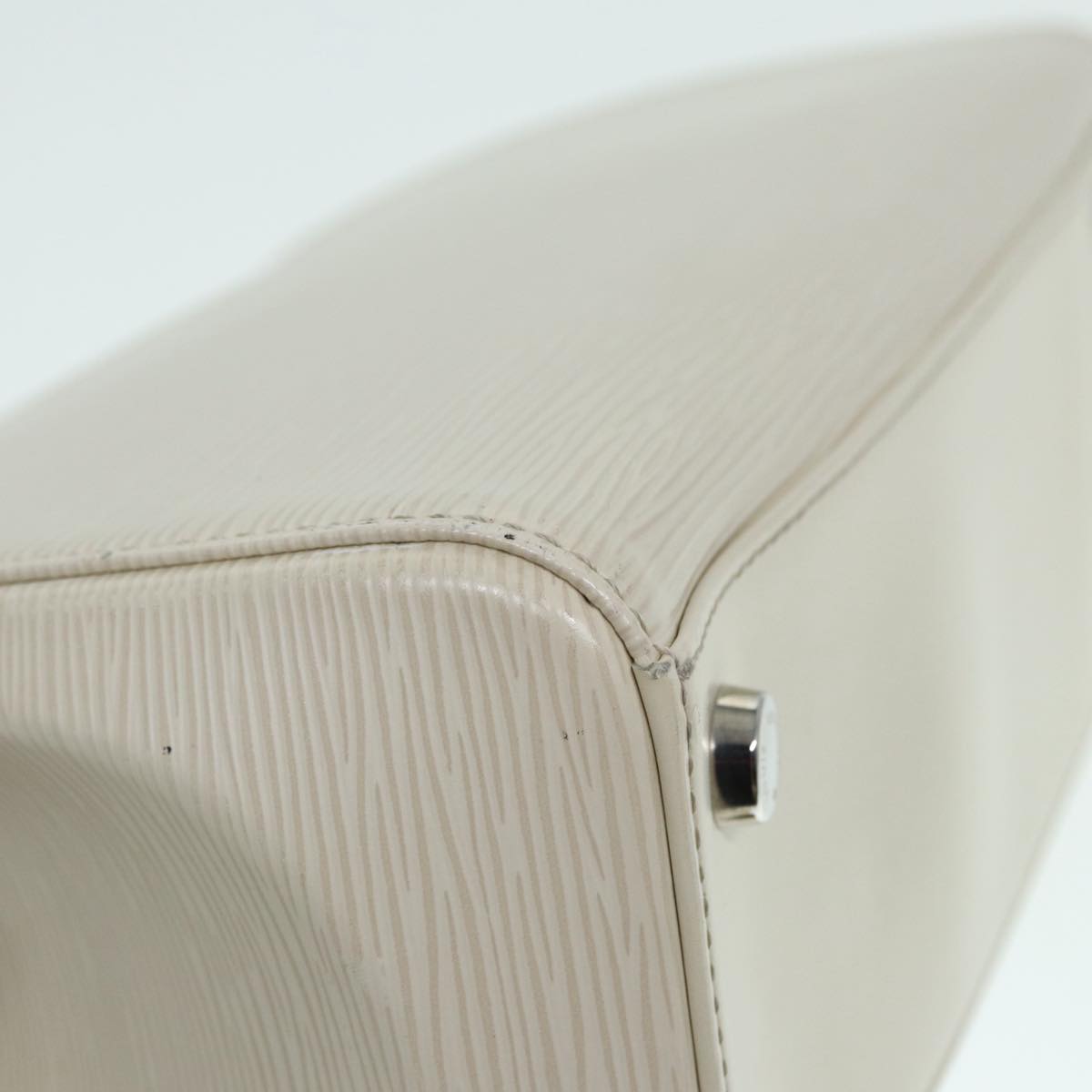LOUIS VUITTON Epi Blair MM Hand Bag 2way White Yvoire M40330 LV 89206