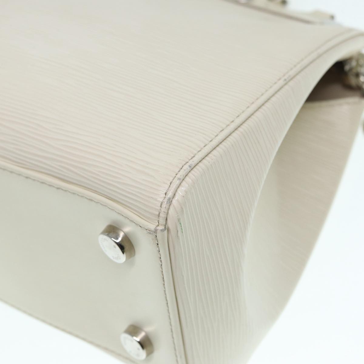 LOUIS VUITTON Epi Blair MM Hand Bag 2way White Yvoire M40330 LV 89206