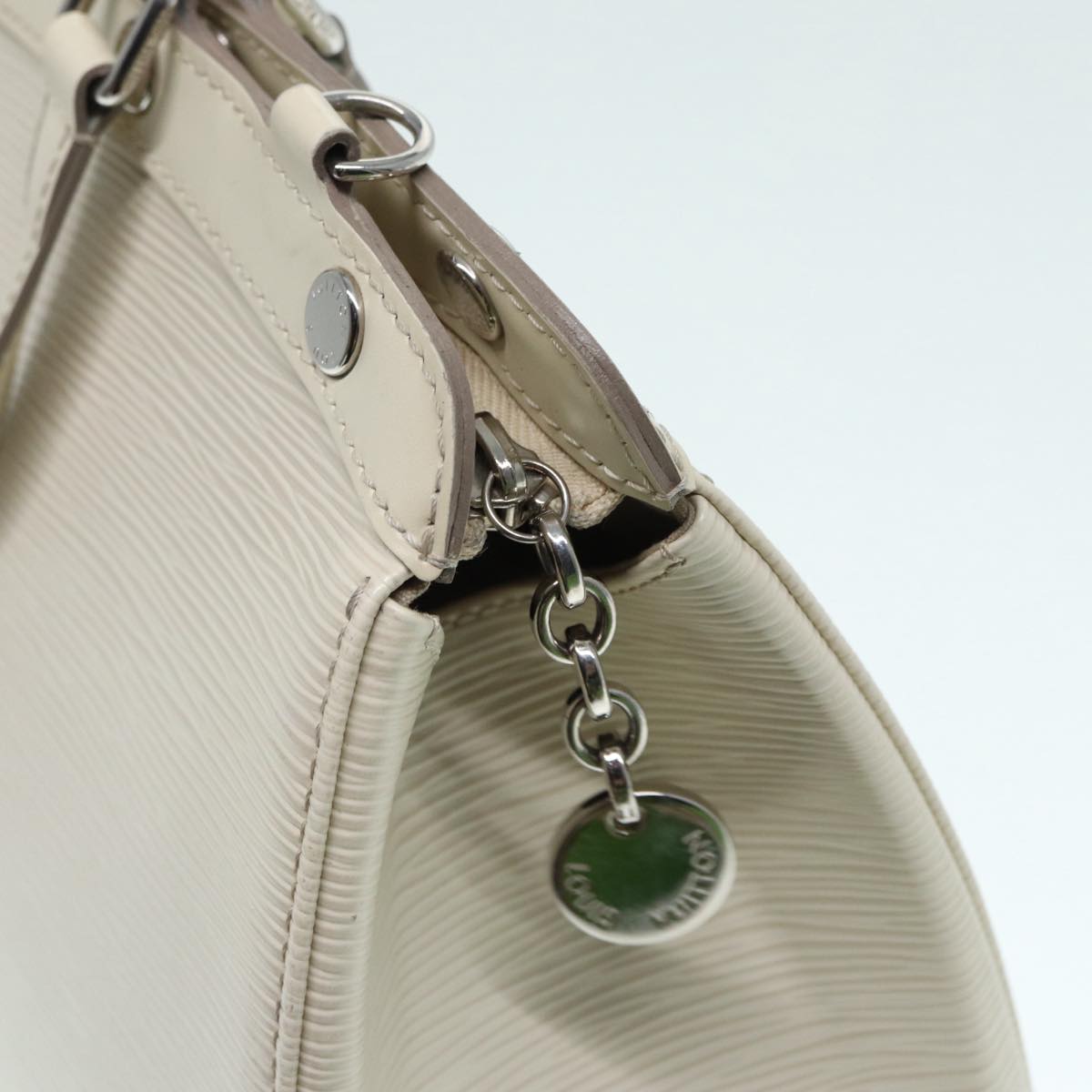 LOUIS VUITTON Epi Blair MM Hand Bag 2way White Yvoire M40330 LV 89206