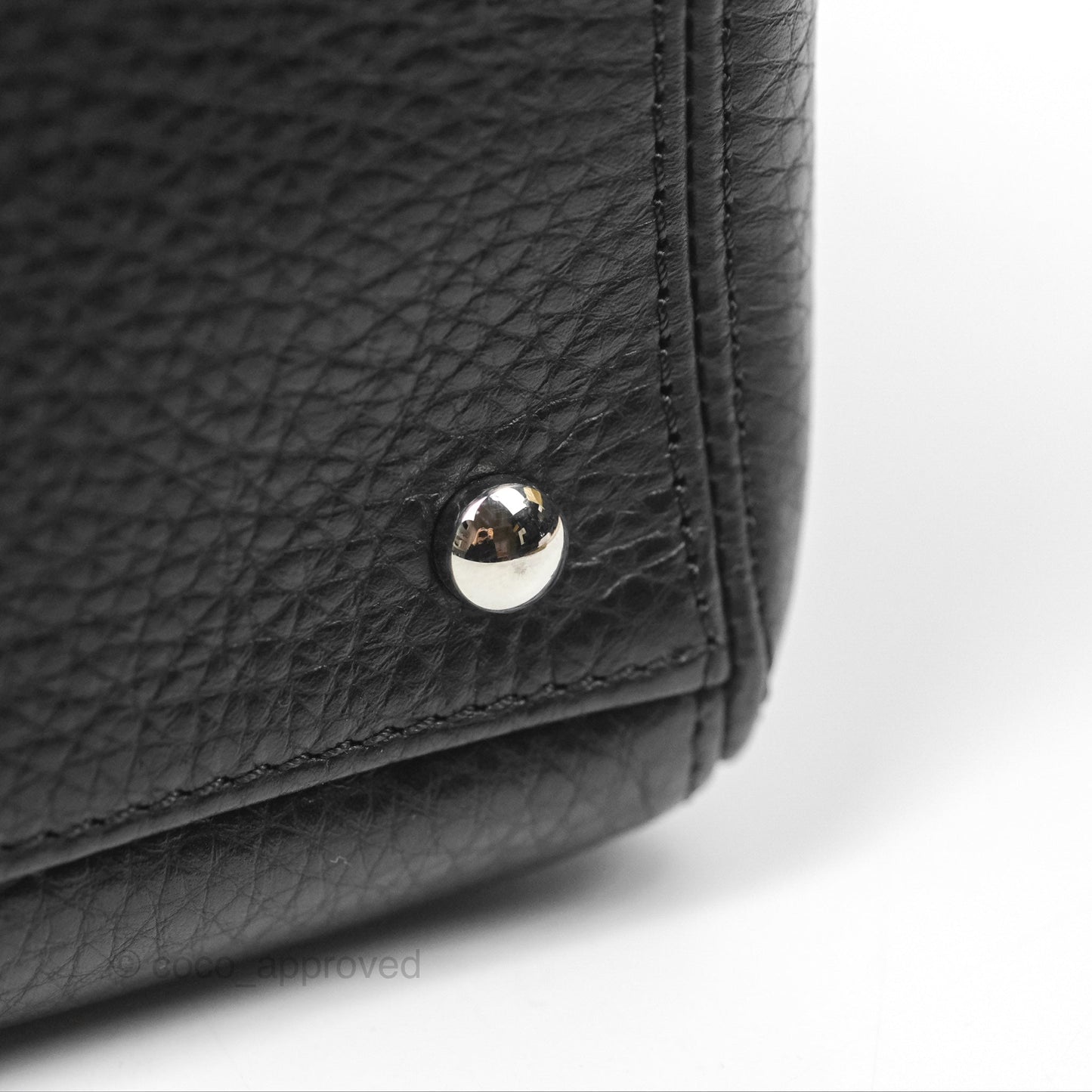 Chanel Executive Tote Bag Black Grained Calfskin Silver Hardware