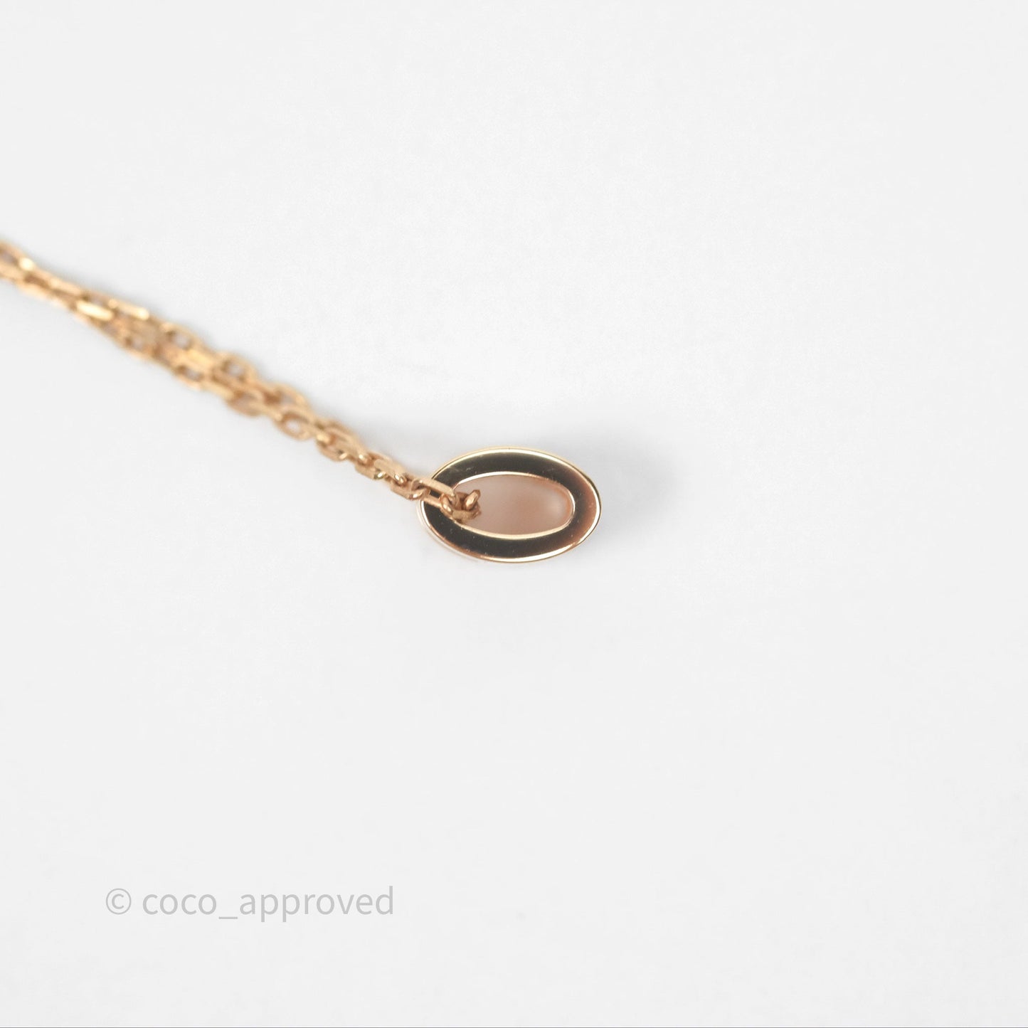 Hermès Mini Pop H Rose Dragee Pendant Necklace Rose Gold Hardware