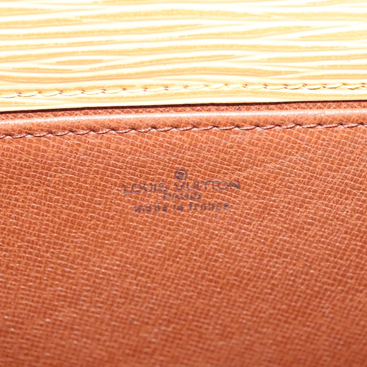 LOUIS VUITTON Epi Jena Clutch Bag Zipangu Gold M52726 LV 89288