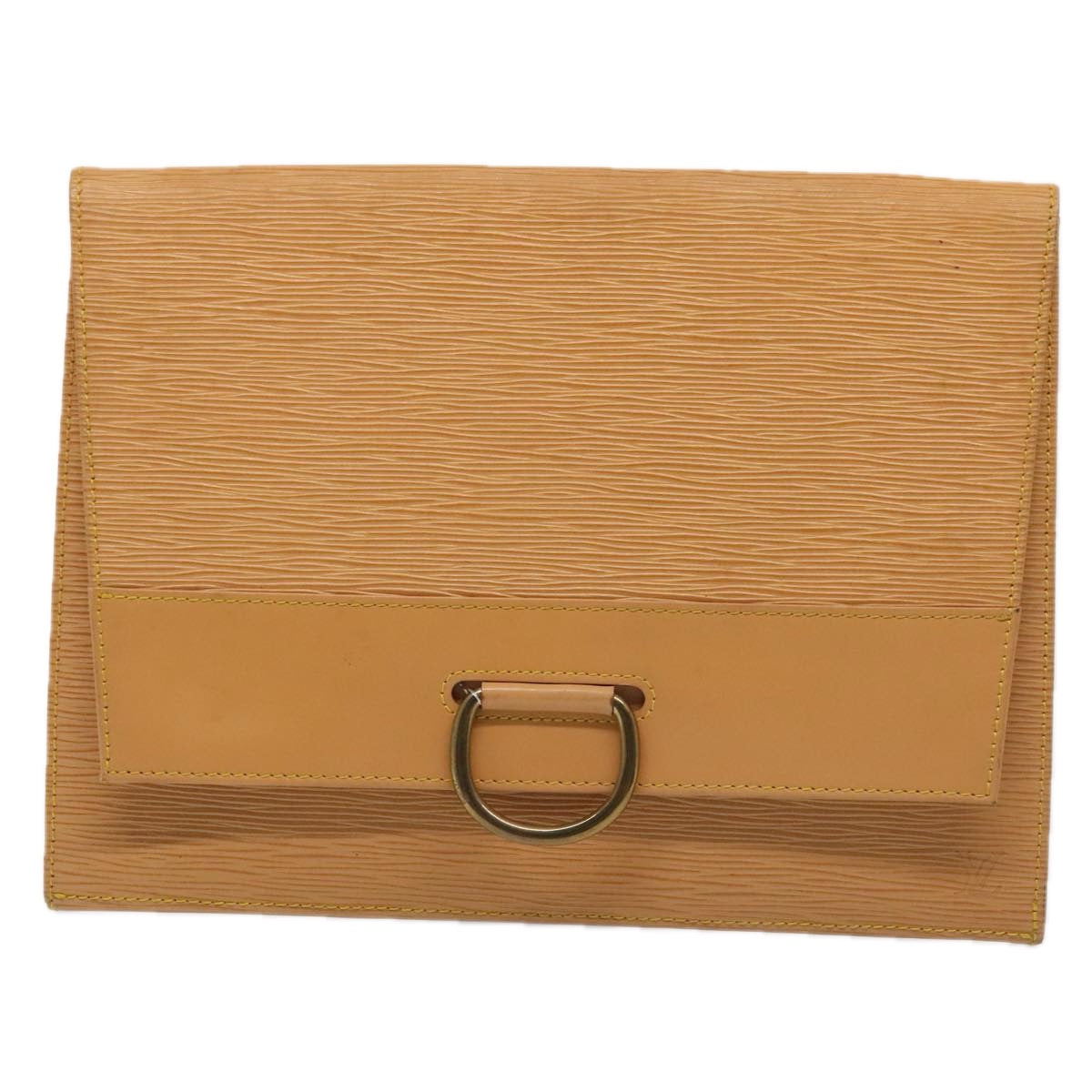 LOUIS VUITTON Epi Jena Clutch Bag Zipangu Gold M52726 LV 89288