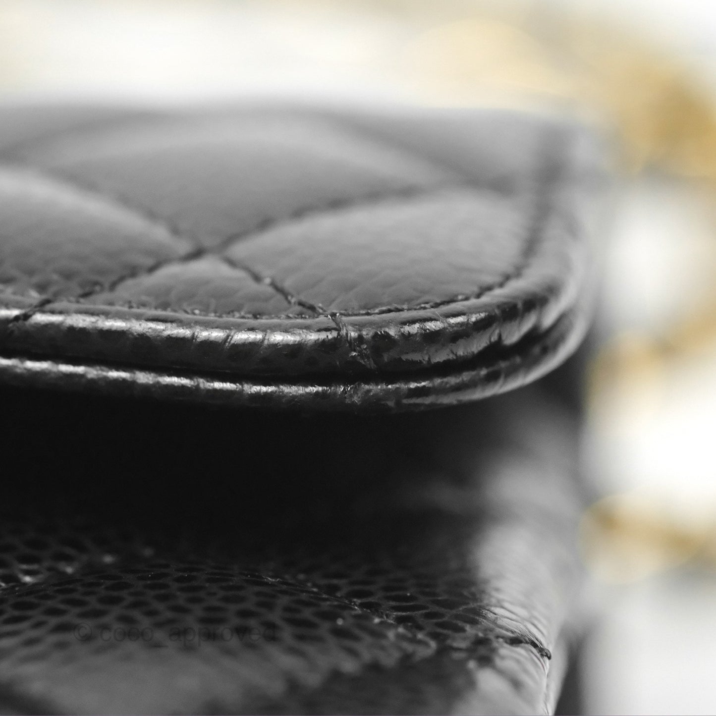 Chanel Small Classic Flap Quilted Black Caviar Gold Hardware