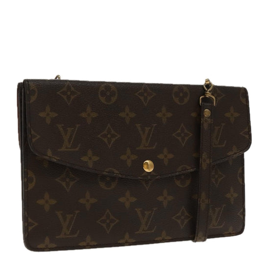LOUIS VUITTON Monogram Double Rabat Shoulder Bag M51815 LV 89296
