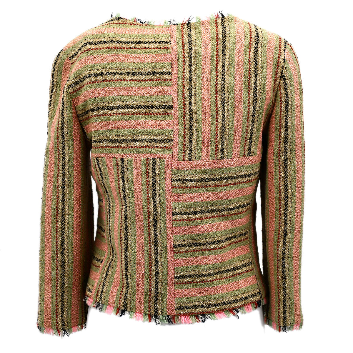 Chanel Collarless Jacket Beige 00C #34