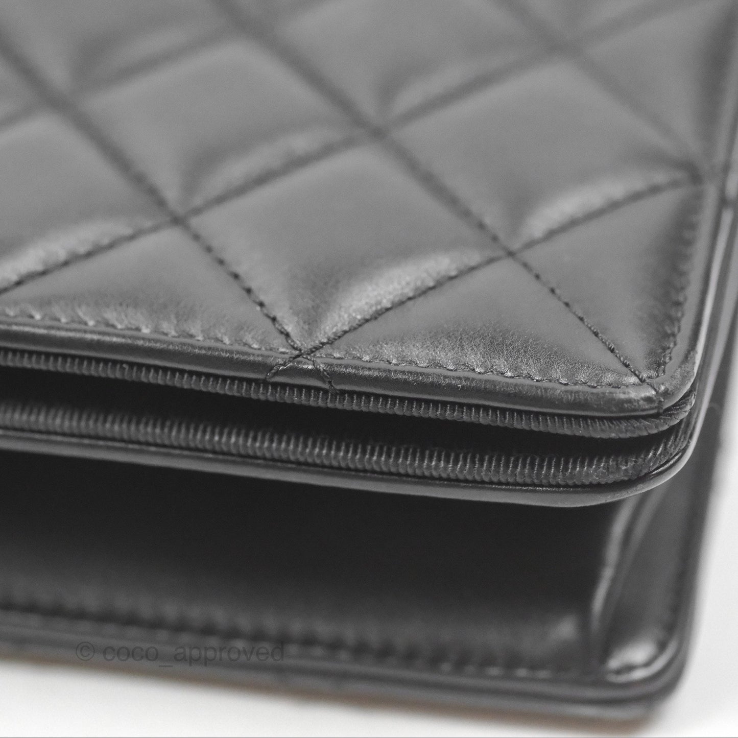 Chanel Quilted Ballerina Small Flap Bag Black Lambskin Ruthenium Hardware