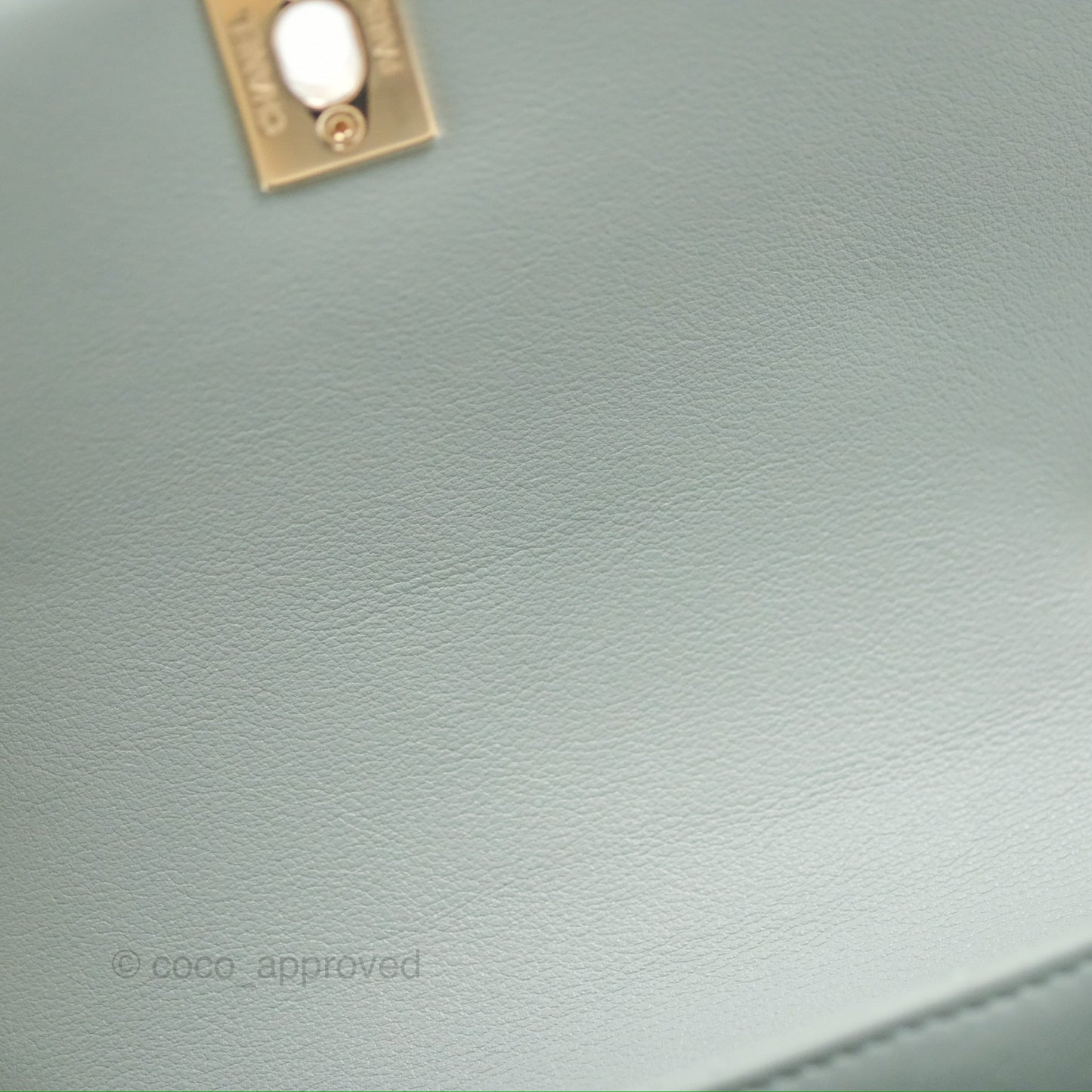 Chanel Quilted Large Duma Drawstring Backpack Tiffany Green Lambskin 23C