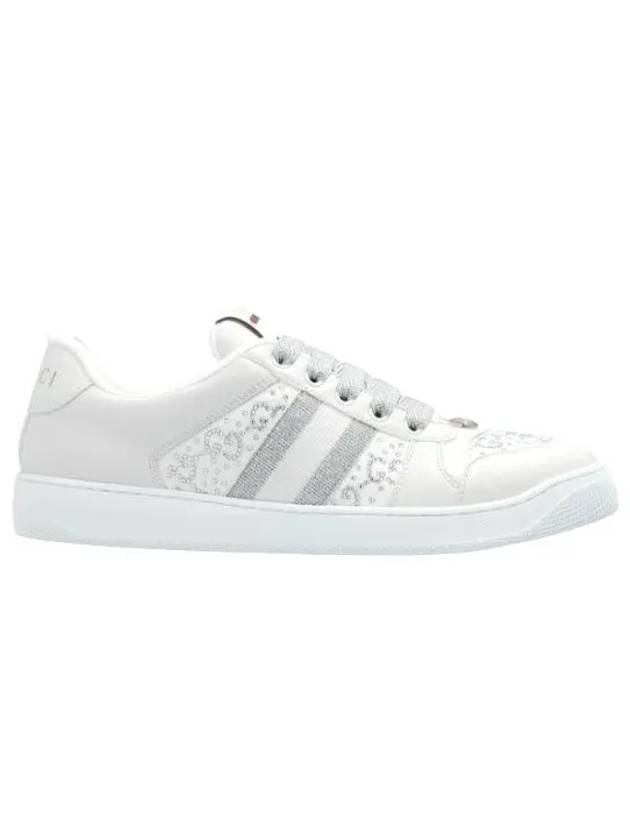 Luxury Gucci Trending 2025 Screener Leather Low Top Sneakers Light Grey