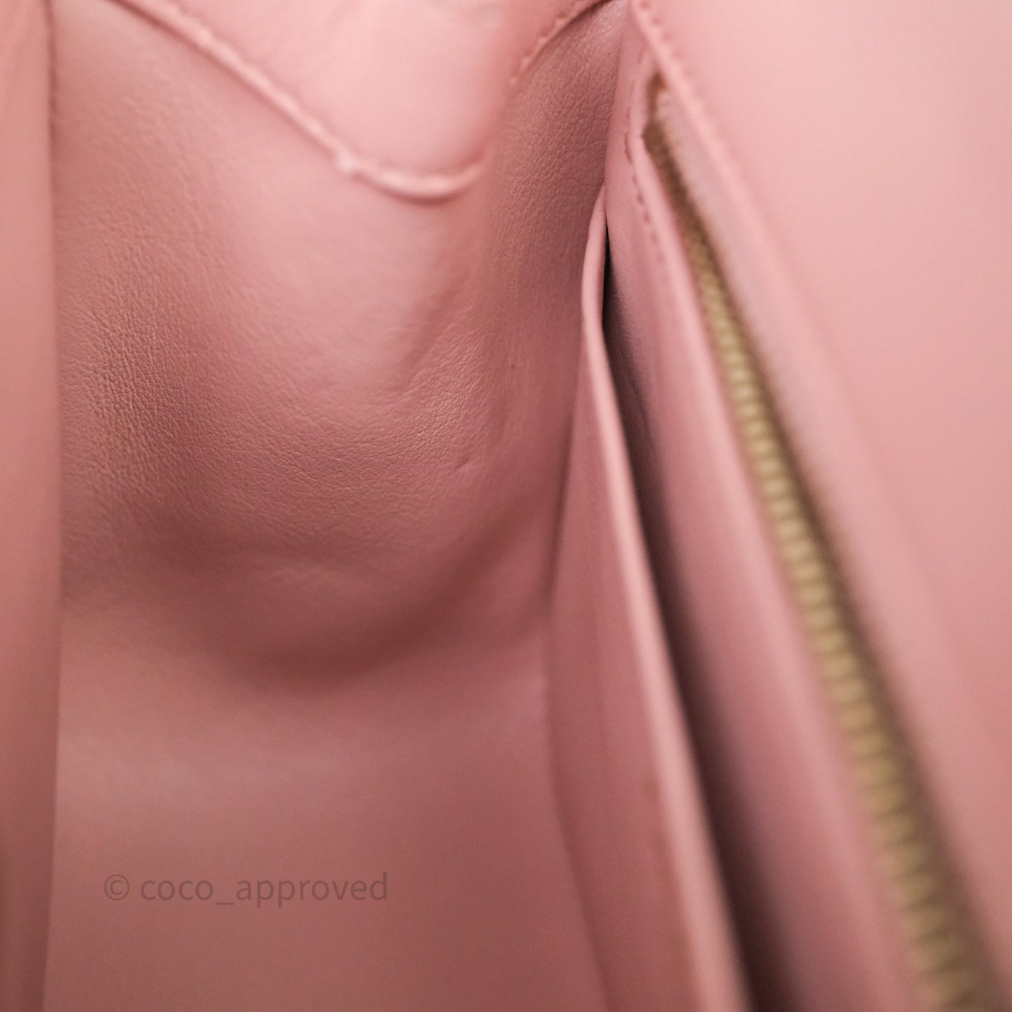 Chanel Quilted Mini Square Flap with Camellia Adjustable Chain Pink Clair Lambskin