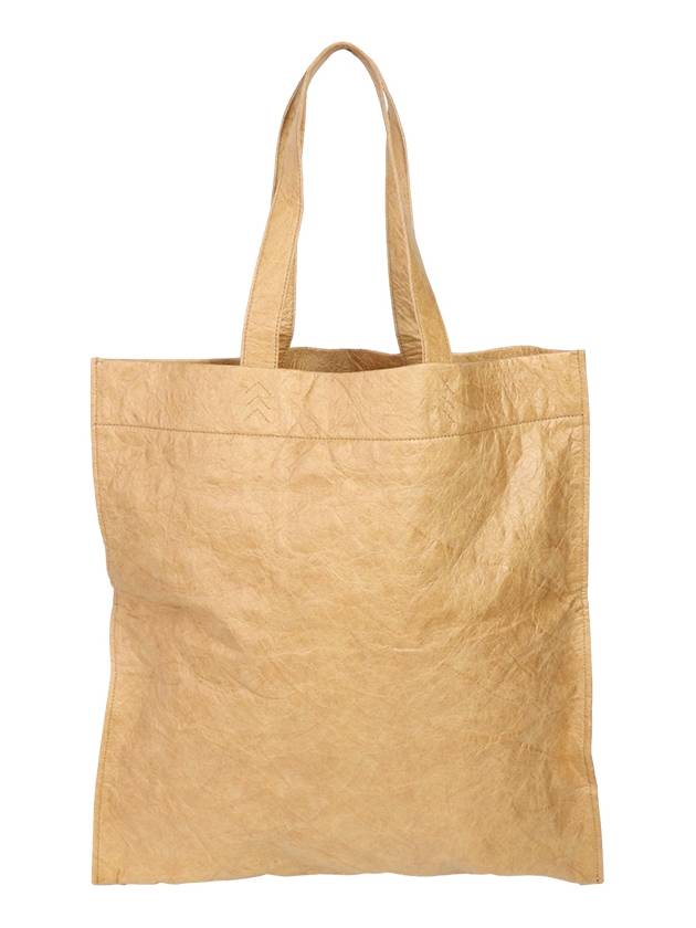 Luxury Balenciaga Logo Language Tote Bag Beige