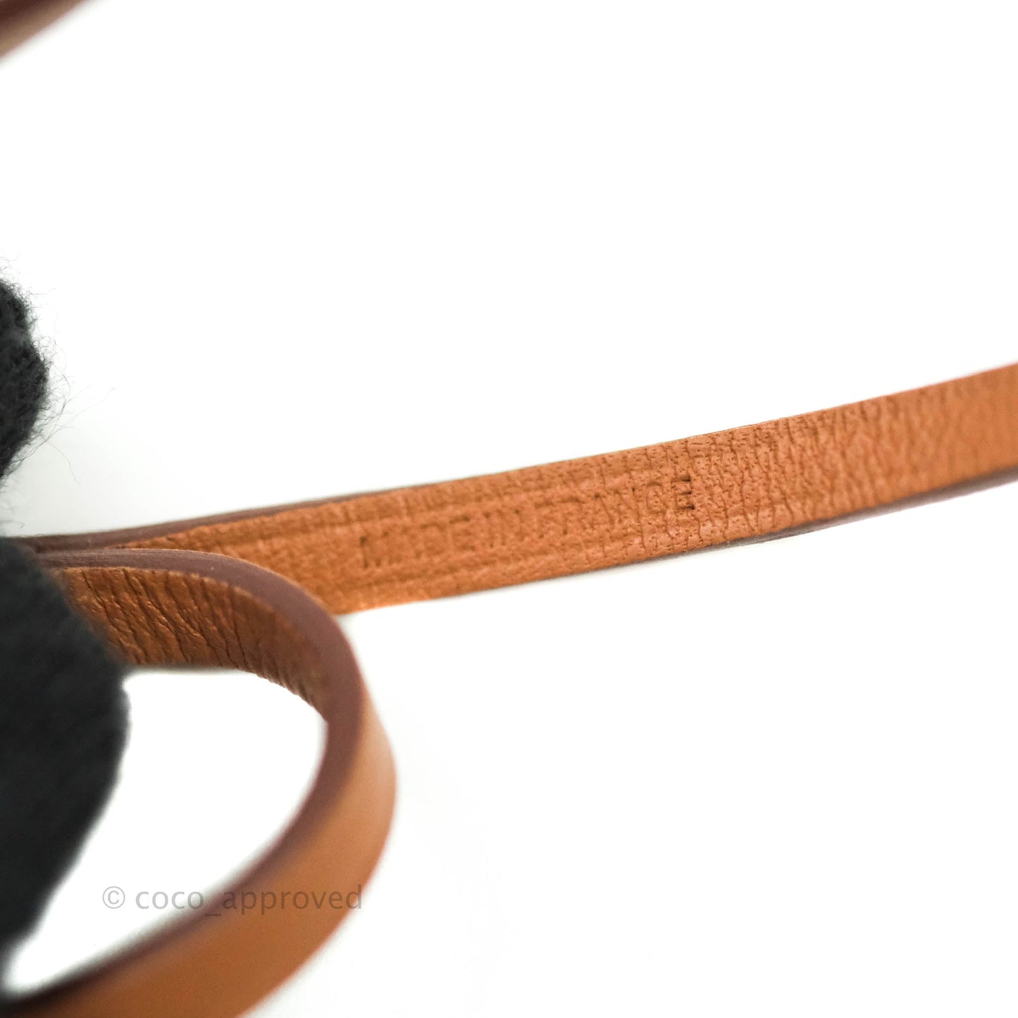 Hermès Orange Shopping Bag Charm
