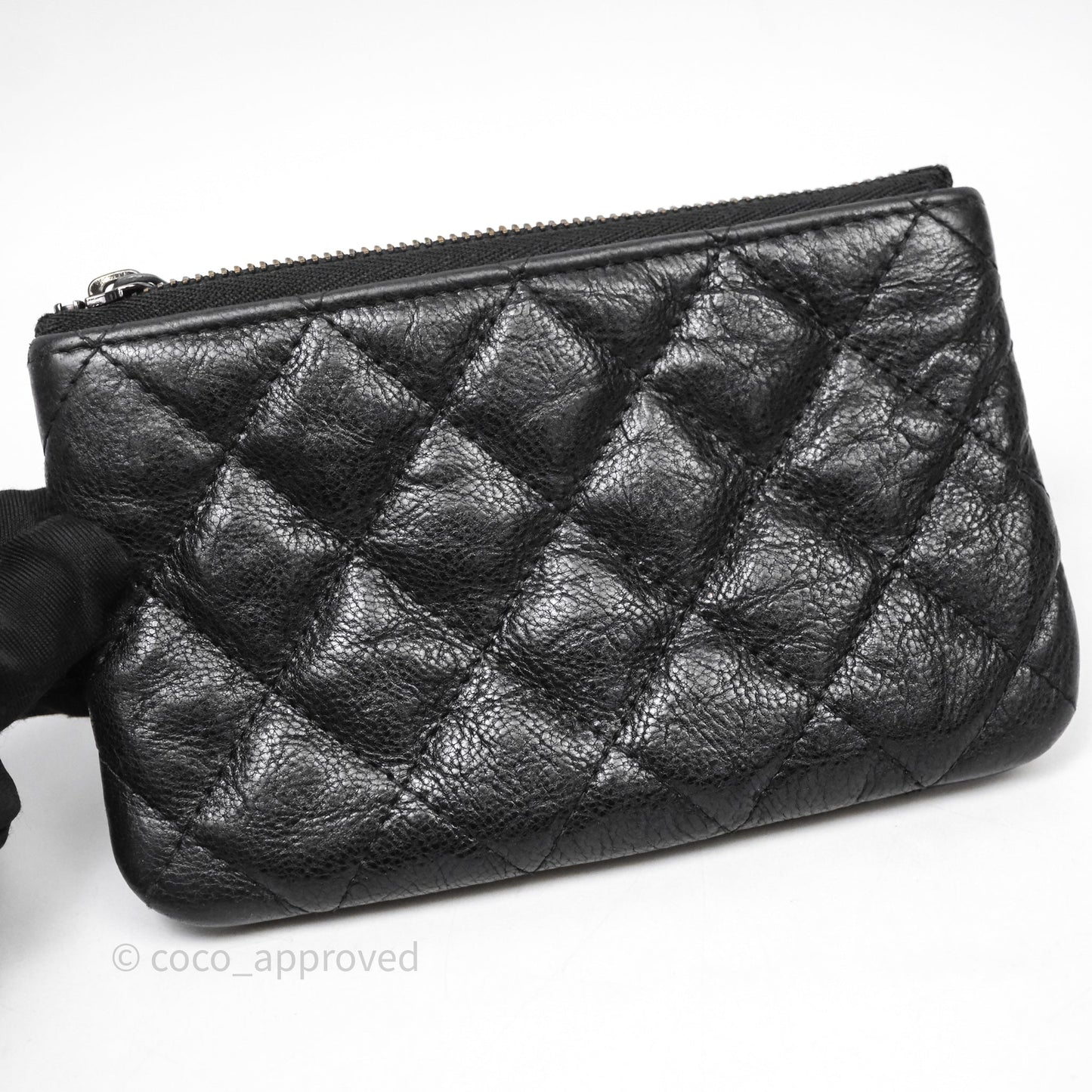 Chanel Quilted Mini O Case So Black Calfskin