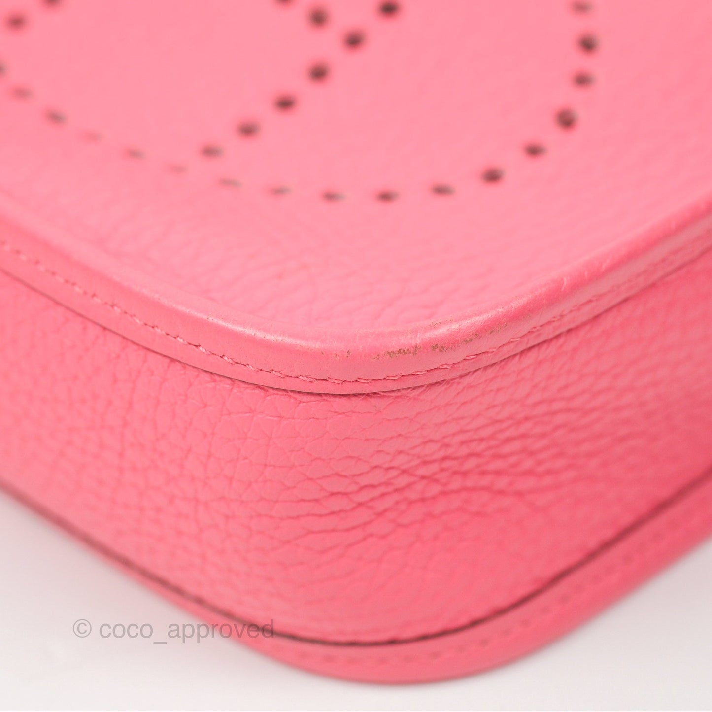 Hermès Mini Evelyne 16 Rose Azalee Clemence Palladium Hardware
