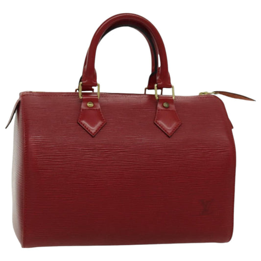 LOUIS VUITTON Epi Speedy 25 Hand Bag Castilian Red M43017 LV 89378