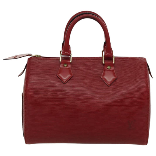 LOUIS VUITTON Epi Speedy 25 Hand Bag Castilian Red M43017 LV 89378