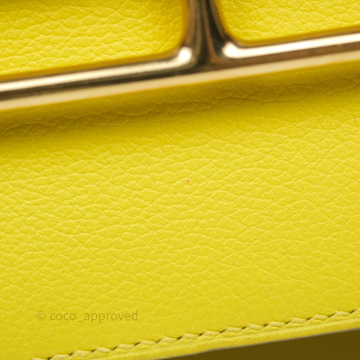 Hermès Roulis Mini 18 Lime 9R Evercolor Gold Hardware
