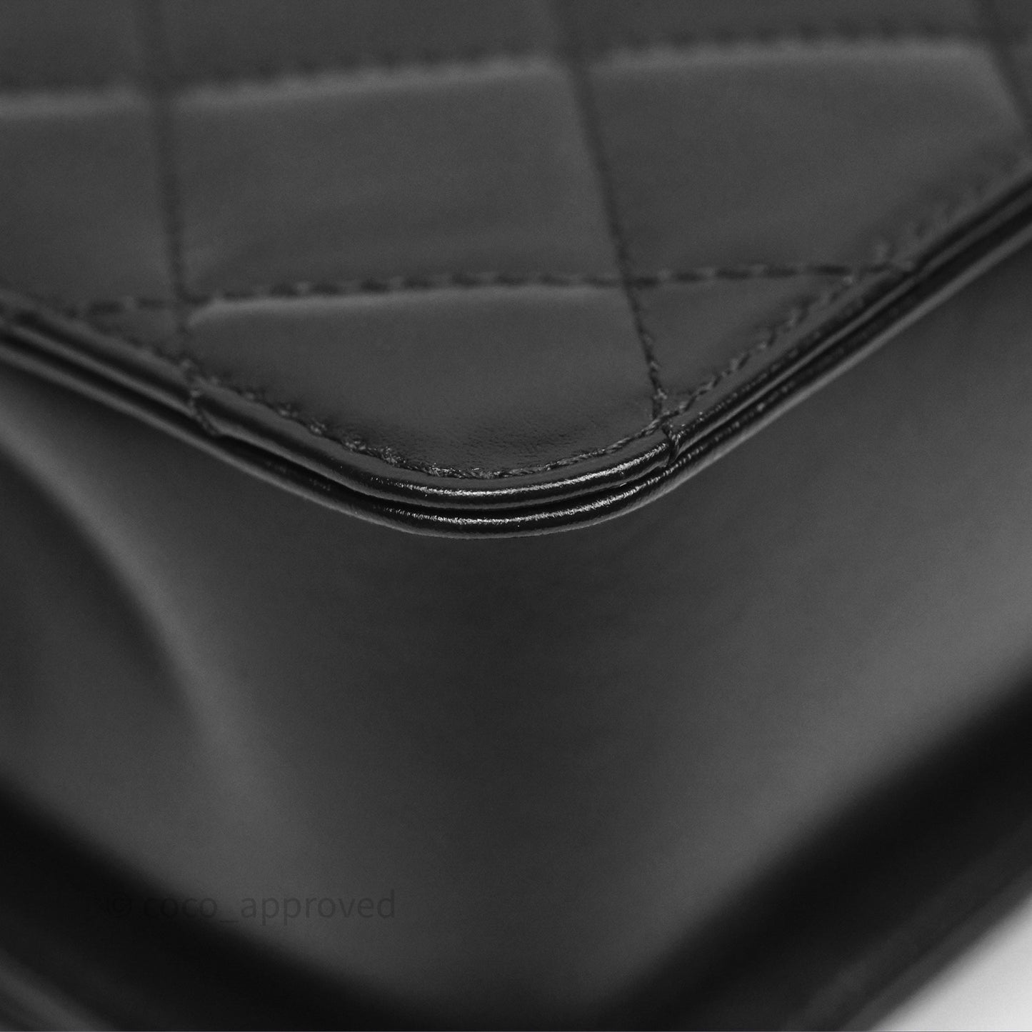 Chanel Quilted Small Perfect Fit Adjustable Black Calfskin Aged Gold Hardware