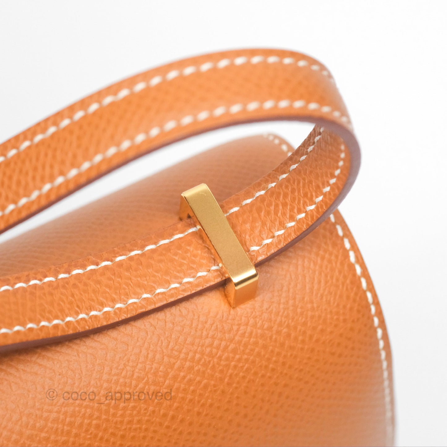 Hermès Constance Mini 18 Gold Epsom Gold Hardware