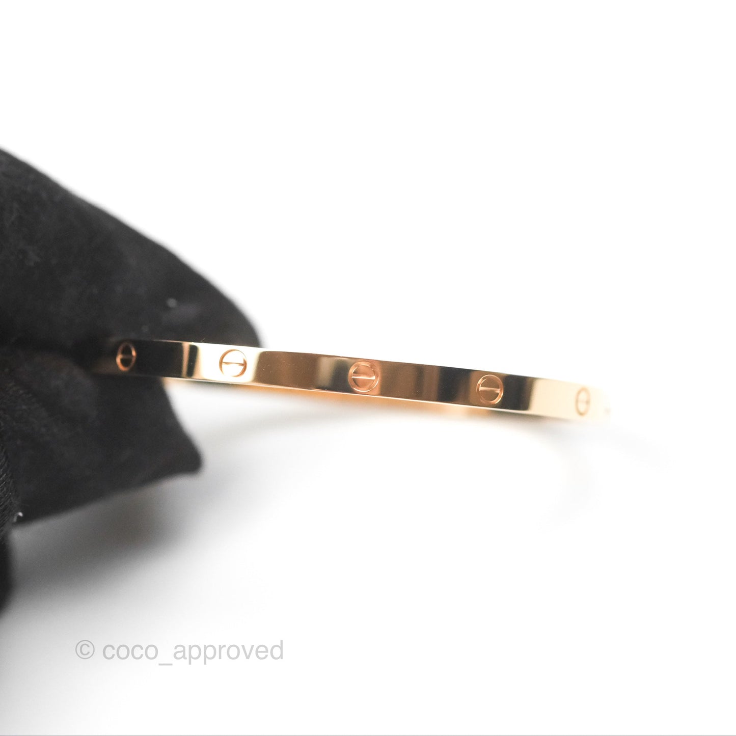 Cartier Small Love Bracelet Rose Gold Size 15
